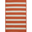 Product Image of Striped Tangerine (TR-19) Area-Rugs