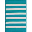 Product Image of Striped Turquoise (TR-49) Area-Rugs