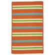 Product Image of Striped Tangerine, Blue (PS-21) Area-Rugs