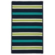 Product Image of Striped Colonial Mills &middot; Painter Stripe &middot; Painter Stripe &middot; Navy Waves, Green (PS-51) Area-Rugs