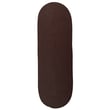 Product Image of Solid Colonial Mills &middot; Reversible Flat-Braid Runners &middot; Ovals &middot; Earth Brown (RV-84) Area-Rugs
