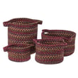 Product Image of Country Colonial Mills &middot; American Farmhouse Basket Set &middot; American Farmhouse Vintage Set &middot; Maroon (AF-71) Baskets