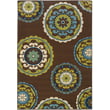 Product Image of Contemporary / Modern Brown, Green (859D) Area-Rugs