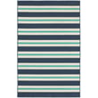 Product Image of Striped Blue, Ivory (B) Area-Rugs