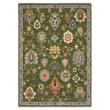 Oriental Weavers Lucca 2863 Green E rug, showcasing a vintage-inspired design with earthy tones, perfect for adding elegance to any room.