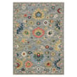Oriental Weavers Lucca 2888 Grey Blue rug displayed in a modern living room setting with intricate design and soft texture.