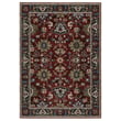 Oriental Weavers Hastings HA-03 Red rug in warm red tones displayed in a living room setting highlighting its elegant texture and design.