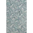 Hand-tufted Colorspree by Company C Camellia 10240 Aqua rug featuring a vibrant floral design with blue, green, and white hues.
