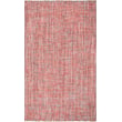 Handwoven Colorspree by Company C Morris 10241 Coral rug featuring vibrant coral hues, showcasing intricate design on a flat surface.