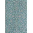 Company C Medici 10336 Turquoise rug, hand-tufted in New Zealand wool with intricate patterns and soft blue and beige hues.