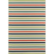 Product Image of Striped Momeni &middot; Baja &middot; Stripe &middot; Navy, Orange, Green Area-Rugs