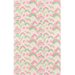 Product Image of Contemporary / Modern Pink, Green Area-Rugs