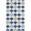 Product Image of Contemporary / Modern Blue (TOP-2) Area-Rugs