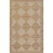 Erin Gates by Momeni Orchard Block Ivory (ORC-5) rug, handwoven with a geometric design in neutral tones, displayed in a modern setting.