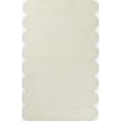Momeni Claude CUD-2 Ivory rug, hand-tufted, features a minimalist ivory design, perfect for modern living rooms or cozy bedrooms.