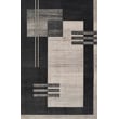 Momeni Edition EDI-4 Charcoal rug featuring a blend of gray and charcoal hues, displayed in a contemporary room setting.
