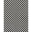 Novogratz by Momeni Kaia KAI-1 Black rug featuring geometric patterns in black and gray, perfect for modern and contemporary interiors.