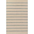 Handwoven Momeni Twine TWI-1 Blue rug with geometric patterns in shades of blue and white, ideal for modern or coastal interiors.
