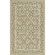 Momeni Cotswold COT-1 Green rug, hand-tufted with intricate floral patterns in soft greens and neutrals, displayed on hardwood floor.