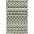 Erin Gates by Momeni Abbot ABB-1 Blue rug, hand-tufted with intricate blue and gray patterns, enhancing a cozy room setting.