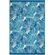 Waverly Sun and Shade SND-87 Blue rug in a vibrant blue design, perfect for outdoor or indoor use, enhancing any living space.