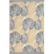 Waverly Sun and Shade SND-87 Grey outdoor rug in a neutral color palette, ideal for enhancing patios or garden areas with elegance.