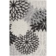 Product Image of Floral / Botanical Black, White Area-Rugs