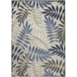 Product Image of Floral / Botanical Grey, Blue Area-Rugs
