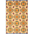 Nourison Aloha ALH-30 rug with vibrant blue, yellow, and orange pattern; ideal for brightening any room or outdoor space.
