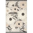 Nourison Aloha ALH-33 Beige area rug featuring vibrant multicolored floral patterns, suitable for both indoor and outdoor settings.