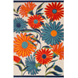 Product Image of Floral / Botanical Blue, Orange, Red Area-Rugs