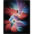 Nourison Prismatic PRS-34 Black rug, hand-tufted design with vibrant multicolor abstract pattern, perfect for modern home decor.
