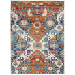 Product Image of Contemporary / Modern Orange, Ivory, Blue Area-Rugs