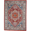 Product Image of Contemporary / Modern Red, Blue, Ivory Area-Rugs