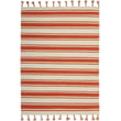 Product Image of Striped Ivory, Orange Area-Rugs