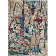 Product Image of Abstract Cream, Red, Blue Area-Rugs