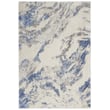 Product Image of Abstract Nourison &middot; Sleek Textures &middot; SLE03 &middot; Blue, Ivory, Grey Area-Rugs