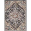 Nourison Juniper JPR-04 Charcoal rug with a modern geometric pattern in charcoal gray, perfect for a contemporary living space.