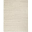 Nourison Alanna ALN-01 Ivory rug, handwoven with intricate patterns, complements modern decor with its neutral ivory tones.