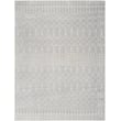 Nourison Astra Washables ASW-10 Grey area rug featuring a subtle modern pattern in shades of grey, set in a neutral home living space.