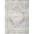 Nourison Astra Washables ASW-11 Light Blue rug in a serene sky blue, featuring a contemporary design perfect for modern interiors.