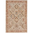 Nourison Petra PTR-01 Ivory rug in neutral tones, featuring intricate patterns. Ideal for modern spaces; complements wood or light floors.