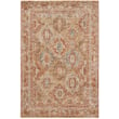 Rust-colored Nourison Petra PTR-01 area rug featuring an intricate pattern, perfect for adding warmth and elegance to any room.