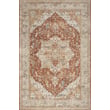 Nourison Petra PTR-06 rug with geometric patterns in ivory, red, and taupe, showcasing a versatile design for modern interiors.