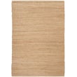 Nourison Natural Jute NJT-01 Bleached rug, handwoven with bleached jute material, featuring a natural beige tone in a modern setting.