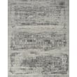 Nourison Harmony HAY-01 Ivory, Charcoal handwoven rug with subtle gray and ivory patterns in a modern, minimalist home setting.