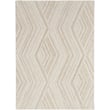 Nourison Graceful GRU-03 Ivory rug, hand-tufted, features elegant ivory tones in a modern setting, perfect for cozy living spaces.