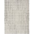 Nourison Modern Comfort MNC-03 Ivory Black rug featuring a chic geometric pattern, designed to enhance modern living spaces.
