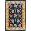 Nourison Nourison 2000 2022 Navy rug, hand-tufted, featuring an intricate floral pattern with rich navy and beige tones, ideal for elegant interiors.