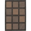 Product Image of Geometric Couristan &middot; Recife &middot; Summit &middot; Cocoa, Black (1043-2500) Area-Rugs